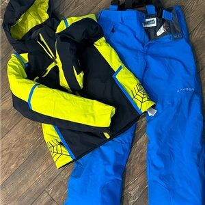 Boys Size 20 Spyder CHALLENGER
INSULATED JACKET + Propulsion Insulated Pant/Bib